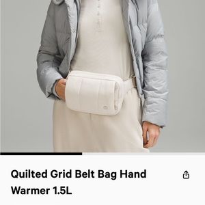 Lululemon quilted grid belt bag